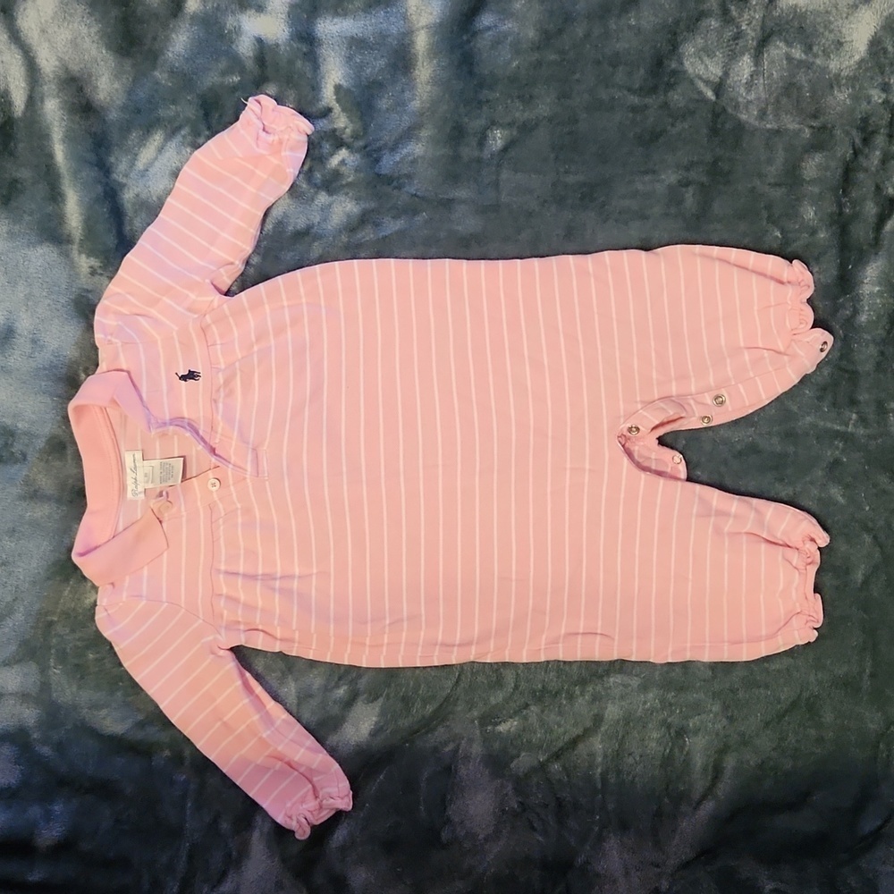 Ralph Lauren Baby girl one piece outfit size 9 months